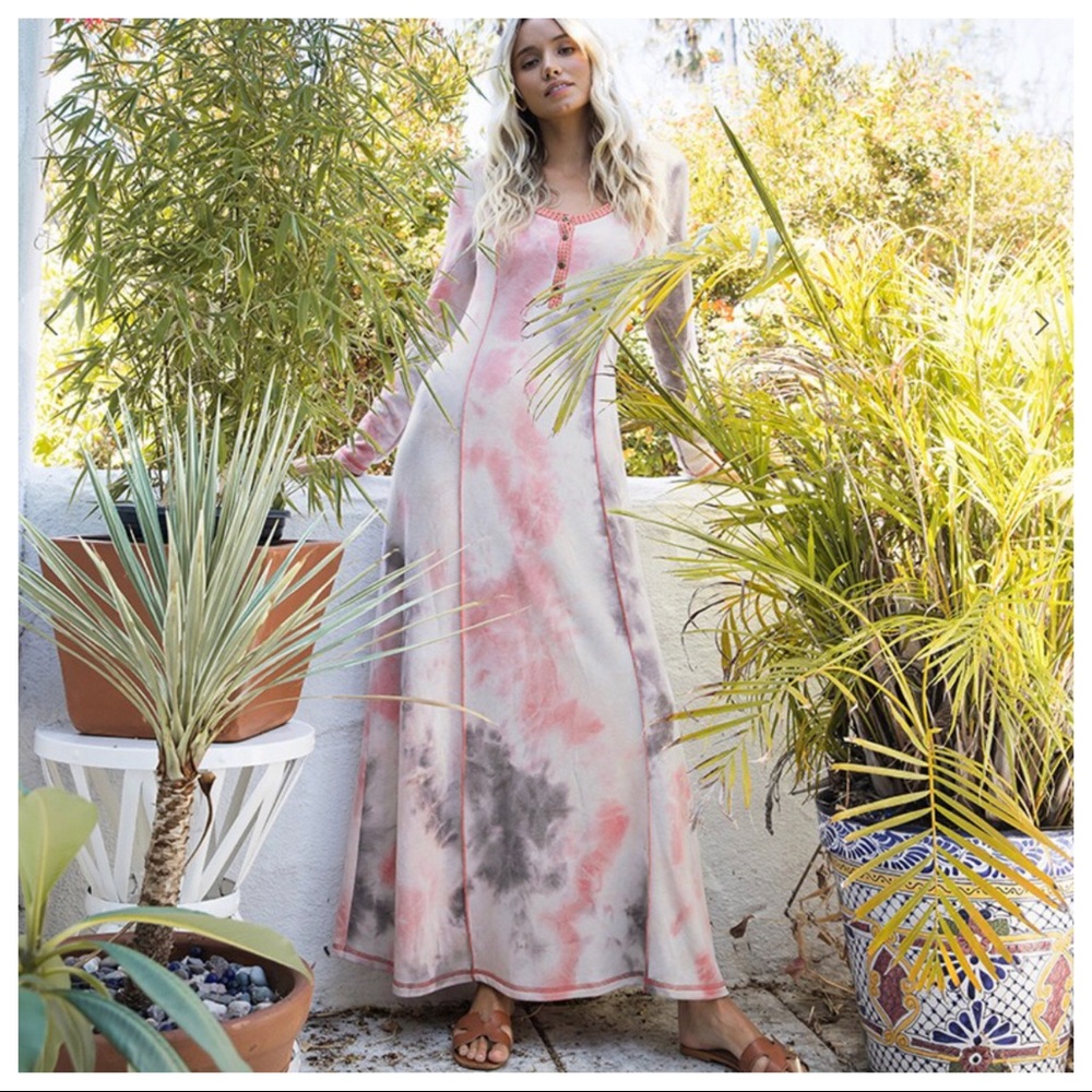 ✨LAST ONE ✨Fabulous Tie Dye Print Maxi Dress - Picture 5 of 5